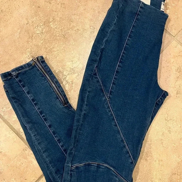 Free People Bella Moto‎ Skinny Jeans Size 25 NWT - Picture 6 of 11